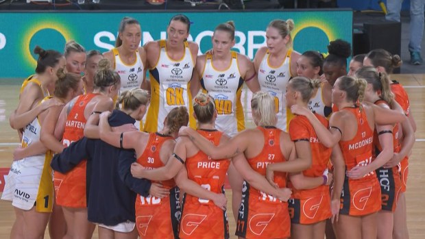 The Giants and Lightning players initially believed the game was over.