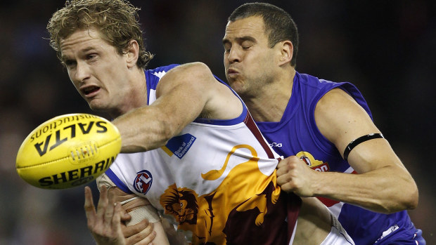 Troy Selwood in action for the Lions in 2010.