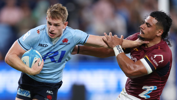 Max Jorgensen of the Waratahs at Allianz Stadium.