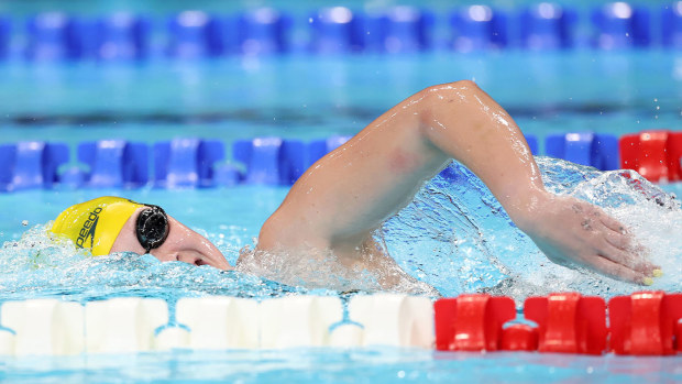 Chloe Osborn competing at the Paris Paralympics.