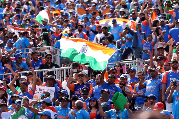 A multitude of Indian fans.
