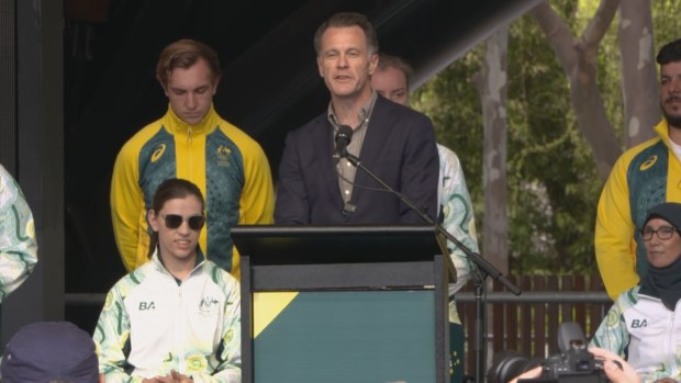 NSW Premier Chris Minns congratulates the athletes.
