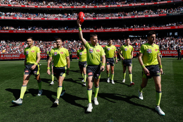 AFL Field Umpire, Nick Foot will work for Sportsbet in 2025.