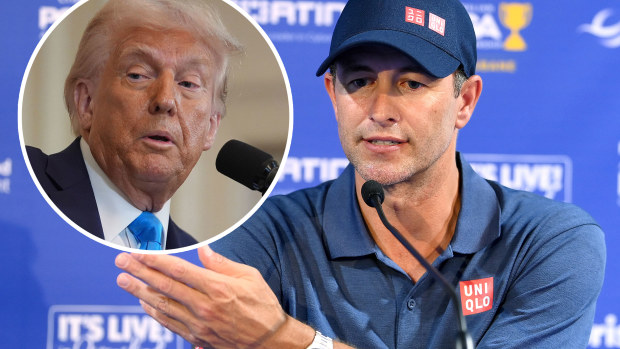 Adam Scott was involved in the plea to Donald Trump to help golf.