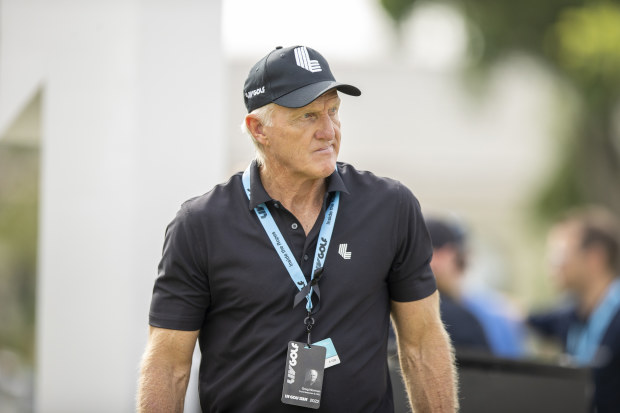 Greg Norman, CEO of LIV Golf, at the LIV Golf Invitational in Bangkok. (Photo by Peter Van der Klooster/Getty Images)