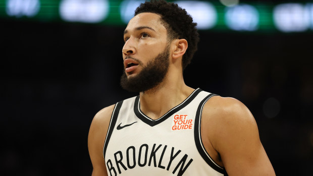 Ben Simmons #10 of the Brooklyn Nets walks backcourt during a game against the Milwaukee Bucks at Fiserv Forum on December 26, 2024 in Milwaukee, Wisconsin. The Nets defeated the Bucks 111-105. NOTE TO USER: User expressly acknowledges and agrees that, by downloading and or using this photograph, User is consenting to the terms and conditions of the Getty Images License Agreement. (Photo by Stacy Revere/Getty Images)