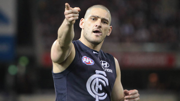 Brendan Fevola pictured playing for Carlton during the 2009 season