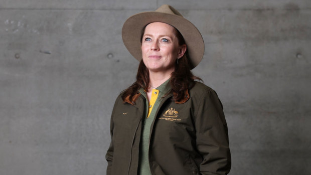 Kate McLoughlin, Chef de Mission of the 2024 Australian Paralympic Team , attends the RM Williams x Australian Paralympic team uniform launch.