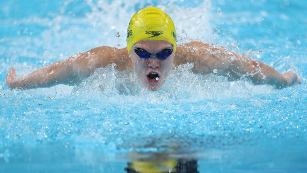 Australian Paralympian Tim Hodge en route to gold at Paris 2024.