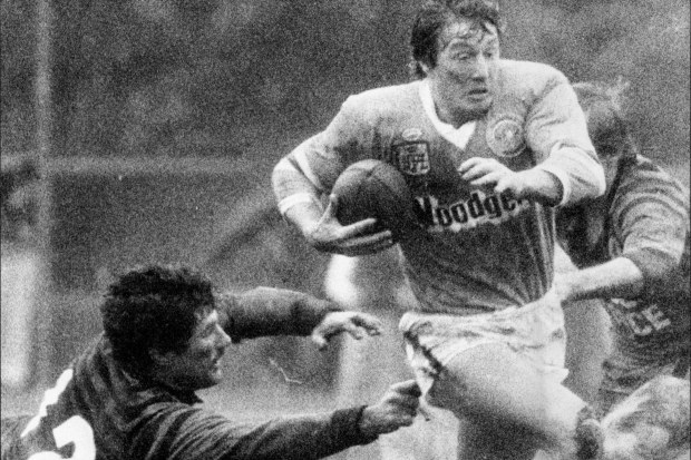 Craig Bellamy in action for the Canberra Raiders at North Sydney Oval in 1983.