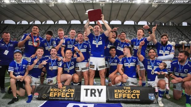 Newtown Jets with the NSW Knock On Effect Cup.