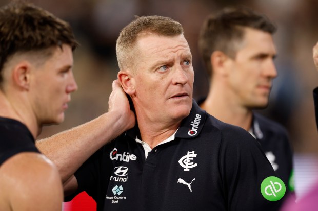 Carlton coach Michael Voss.