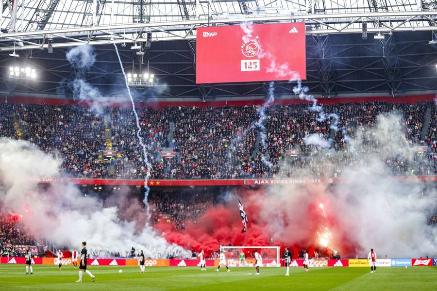 Some birthday pyro caused the kick-off to get delayed