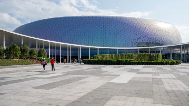 Kai Tak Stadium seats 50,000 and will host the Hong Kong Sevens rugby tournament.