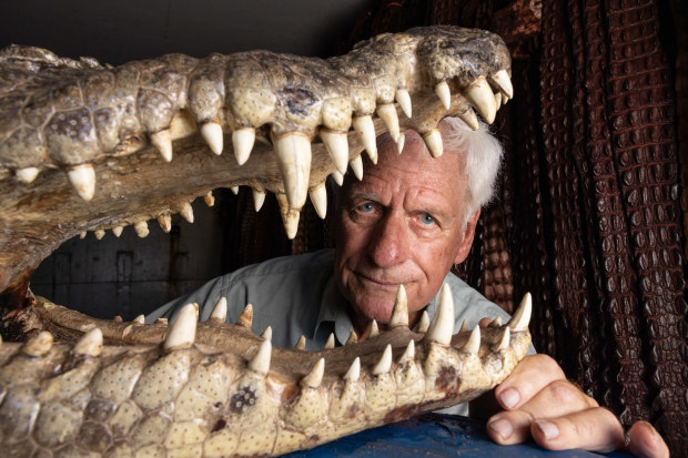 John Lever, owner of Queensland's Koorana Crocodile Farm.
