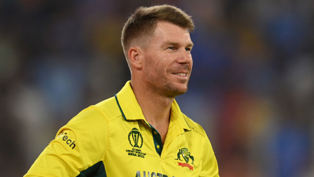 David Warner of Australia.