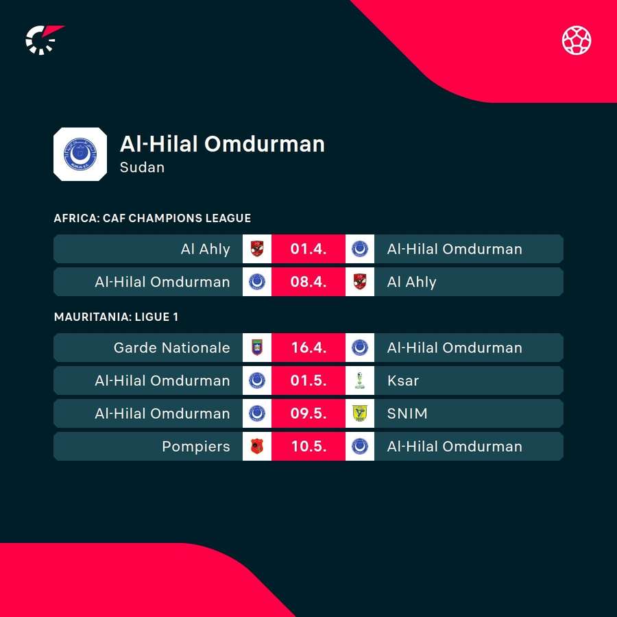 Hilal's upcoming matches