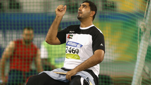 Abdullah Hayayei during the IPC Athletics World Championships in 2015.