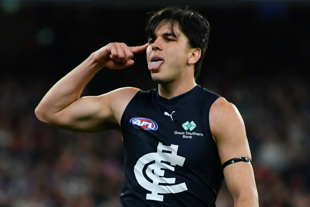 Elijah Hollands of the Blues.