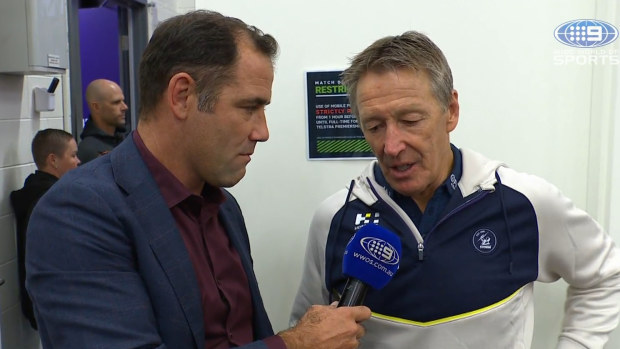 Craig Bellamy speaks to Nine's Cameron Smith post-match.