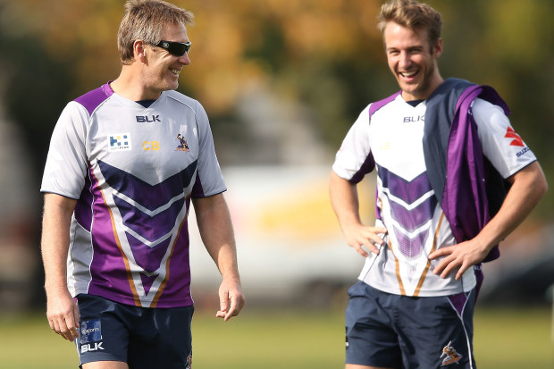 Craig Bellamy and his son Aaron pictured in 2014.