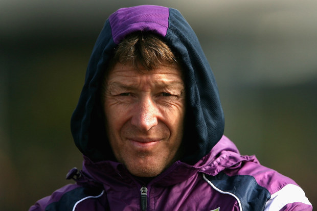 Craig Bellamy during a training session at Gosch's Paddock, Melbourne in August 2010.