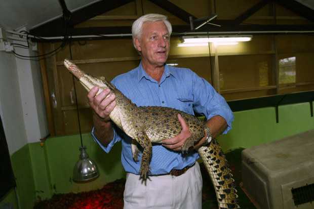 Queensland crocodile farmer John Lever in 2005.