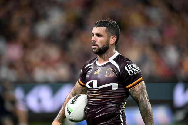 Adam Reynolds in action for the Brisbane Broncos against the North Queensland Cowboys in round three.
