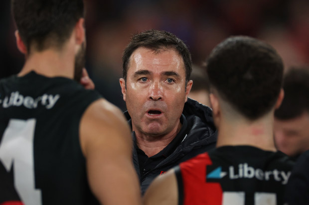 Essendon coach Brad Scott.