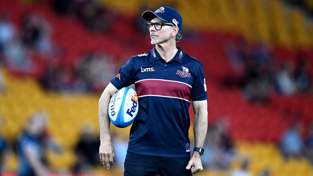 Coach Les Kiss of the Reds is seen during the warm up.