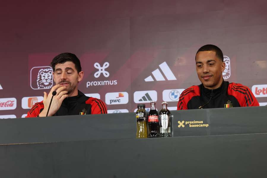 Courtois alongside Tielemans