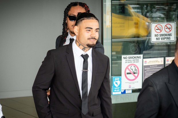 Taylan May leaving the Penrith Local Court in Penrith, Sydney, Monday, March 10, 2025.