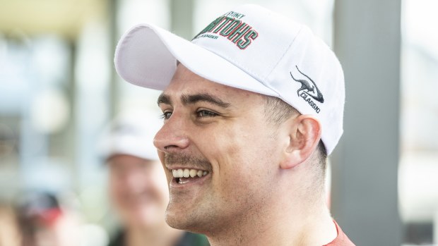 English halfback Lewis Dodd has arrived at South Sydney.