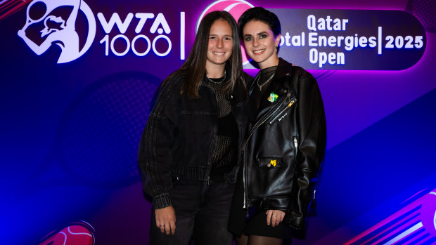 Daria Kasatkina and her girlfriend Natalia Zabiiako.