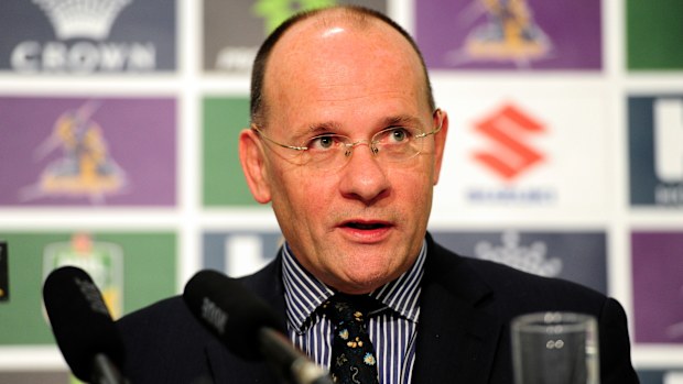 Mark Evans is a former chief executive officer of the Melbourne Storm.
