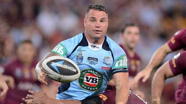 Anthony Watmough during Game I of the 2014 State of Origin series. (AAP)
