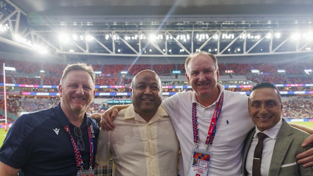 Alan Gilpin, Kiran Grandhi, Brett Robinson and Rahul Bose.