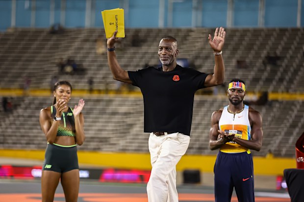 American sprinting legend Michael Johnson, the founder and chief executive officer of Grand Slam Track, pictured in Kingston.