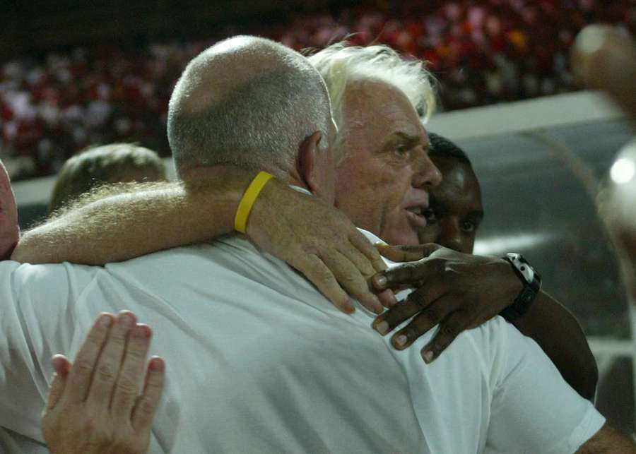 Leo Beenhakker took Trinidad & Tobago to their first ever World Cup after beating Bahrain in the intercontinental playoff in 2005