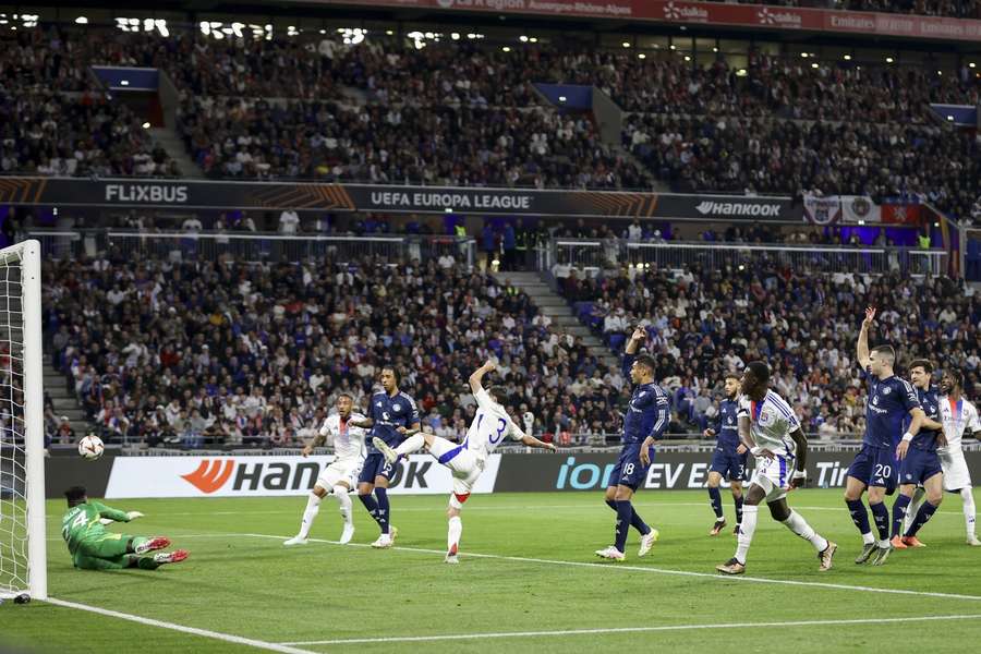 Andre Onana's two errors against Lyon in the Europa League both led to goals for the French side.