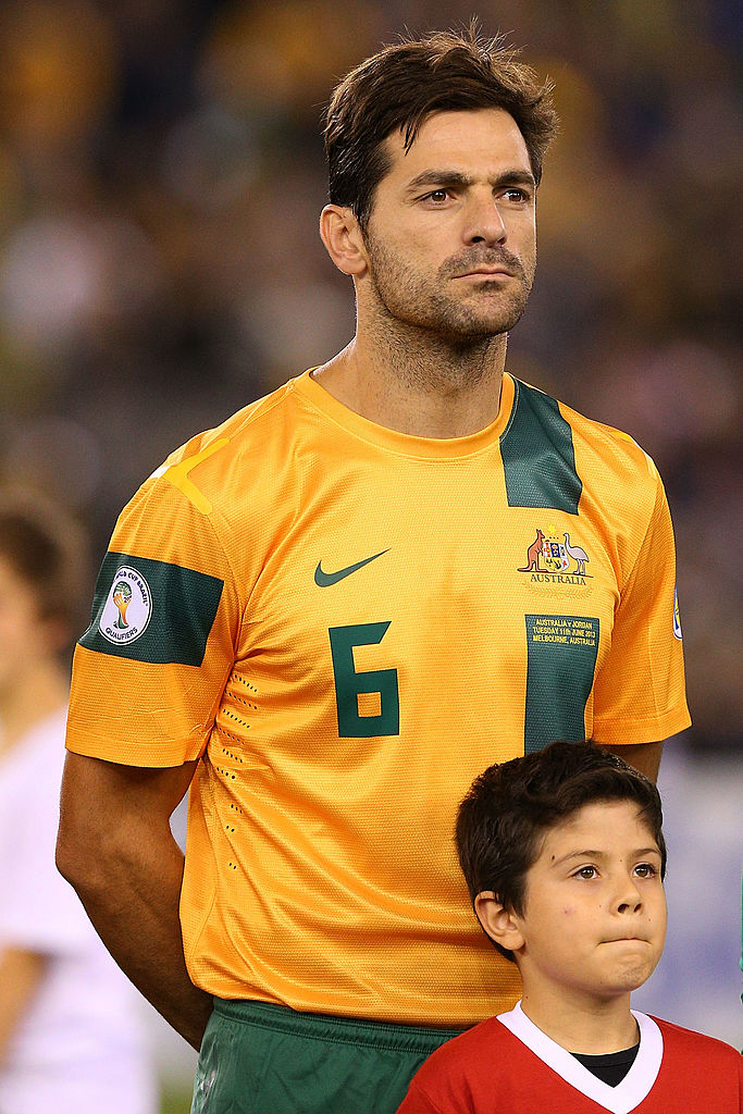 Ognenovski stands for the National Anthem
