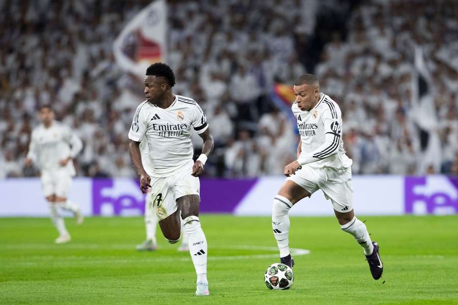 Although Vinicius scored against Arsenal, both he and Kylian Mbappe flattered to deceive during the Champions League quarter final second leg match on April 16