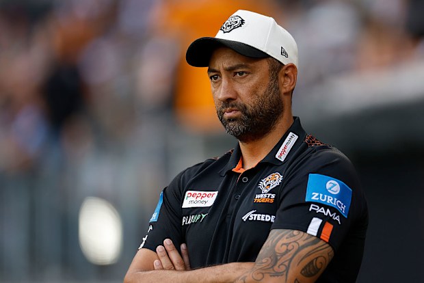 Benji Marshall, coach of the Wests Tigers.