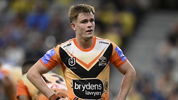 Wests Tigers young sensation Lachlan Galvin.