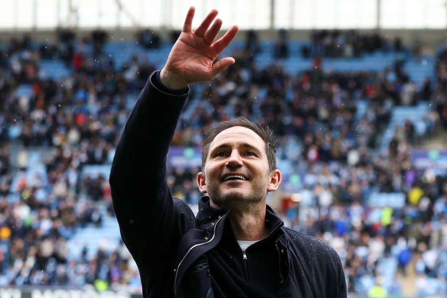Frank Lampard after the Championship match at the Coventry Building Society Arena on April 18, 2025.
