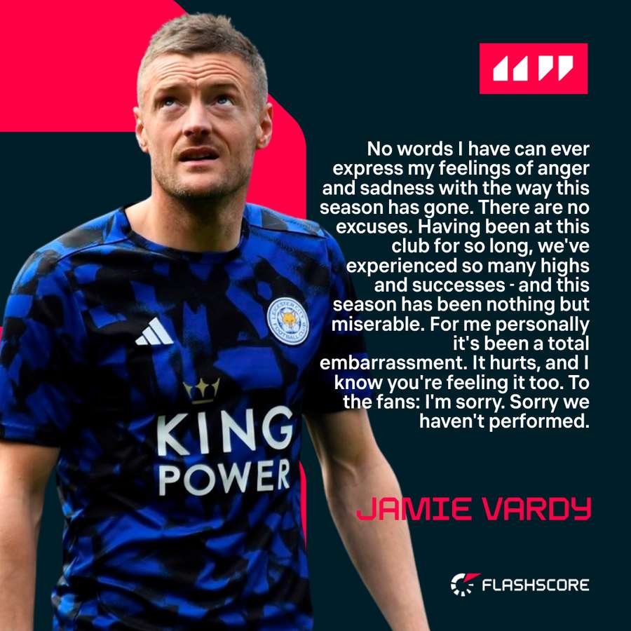 Jamie Vardy on Leicester's 2024/25 campaign.