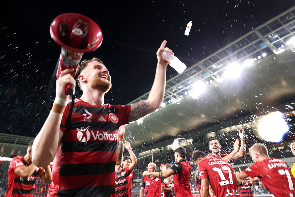 Pantazopoulos celebrates