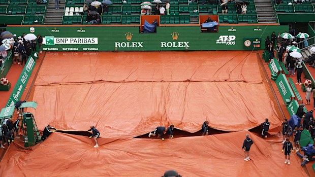 Rain has disrupted this year's Monte-Carlo Masters.