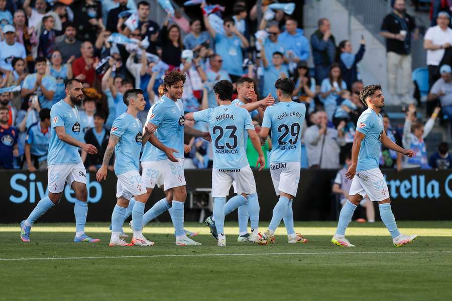 Celta celebrate taking the lead