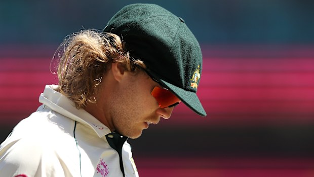 Will Pucovski of Australia fielding during day three of the Third Test match against India.